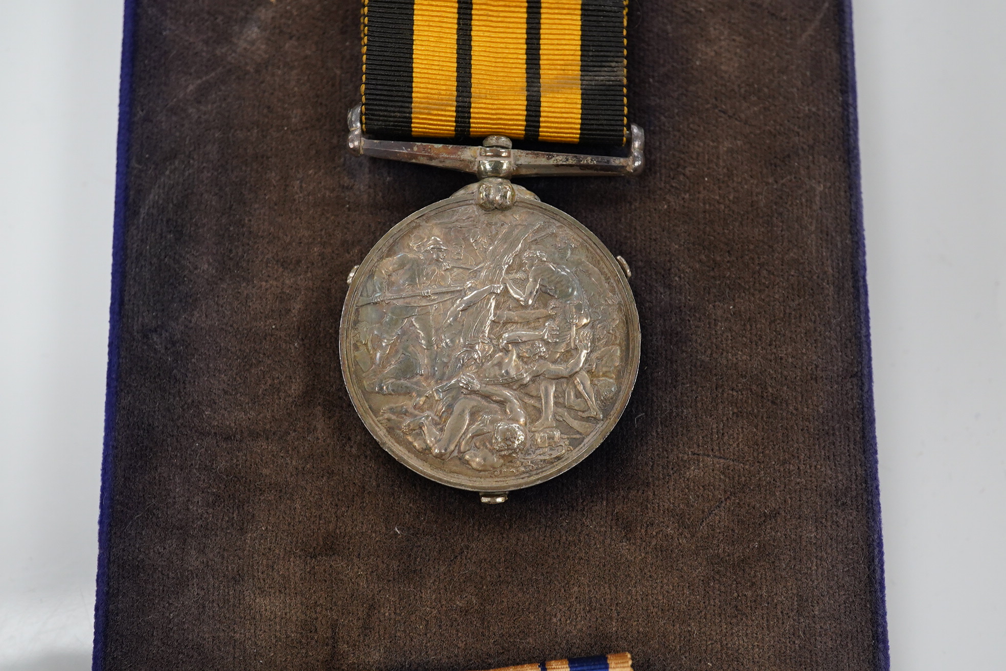 A Victorian Ashantee/South Africa Medal group to J.E.Symonds Cooprs Crew. HMS Amethyst